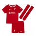 Koszulka piłkarska Liverpool Virgil van Dijk #4 Strój Domowy dla dzieci 2023-24 tanio Krótki Rękaw (+ Krótkie spodenki)